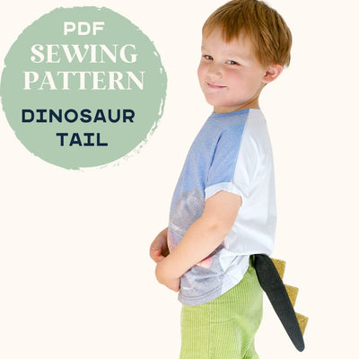 PDF Sewing pattern kids DIY Dinosaur tail