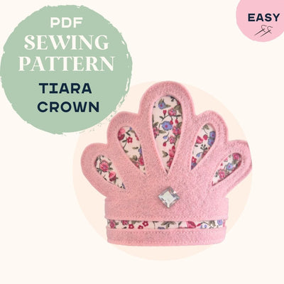 tiara felt crown sewing pattern