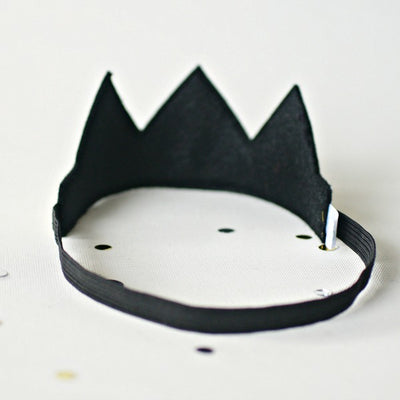 Mini Birthday Crown ~ GLITTER  ~ Gold ~ Black ~ Choose Your Letter