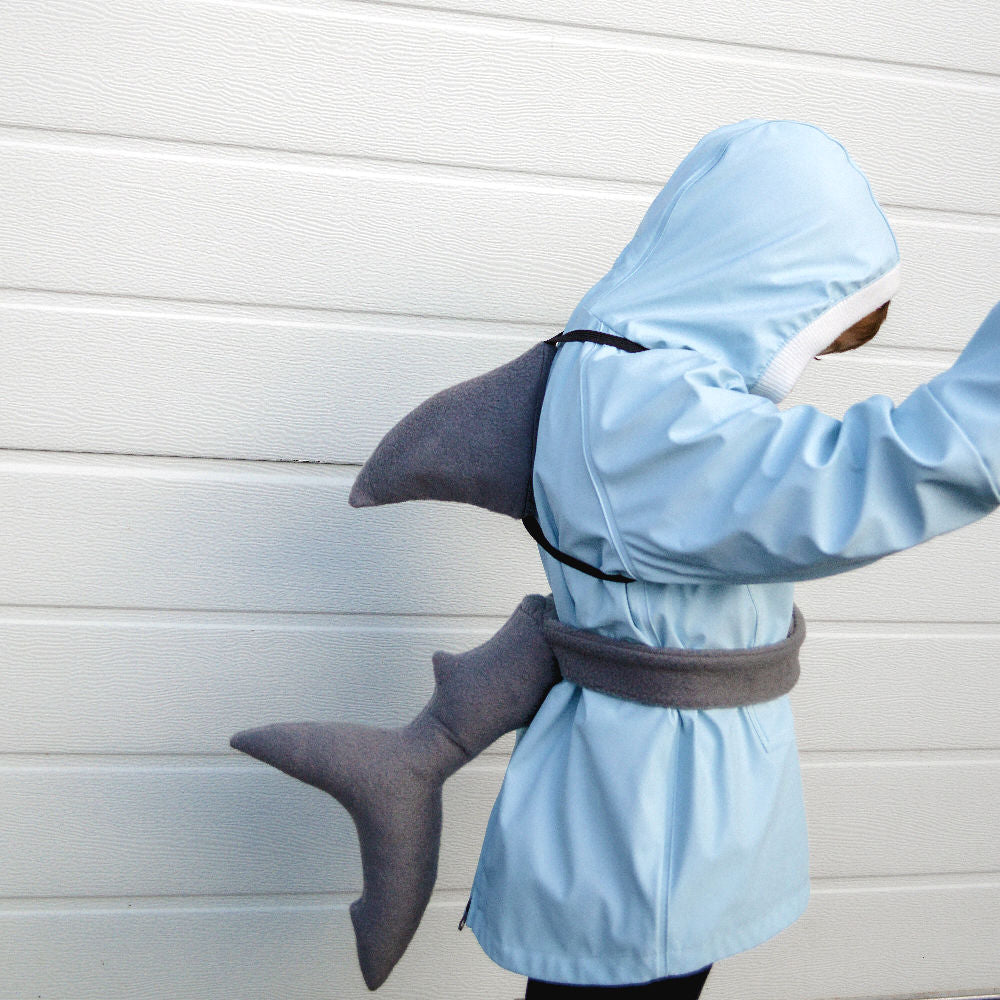 Shark Costume Sewing Pattern | Kids Shark Tail & Fin DIY Set – Schooza