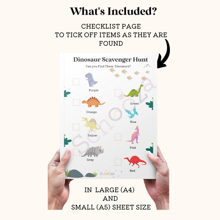 Printable ~ Scavenger Hunt Game - Dinosaur – Schooza printable-scavenger-hunt-game-dinosaur-schooza