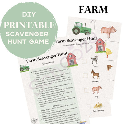 farm party printable game