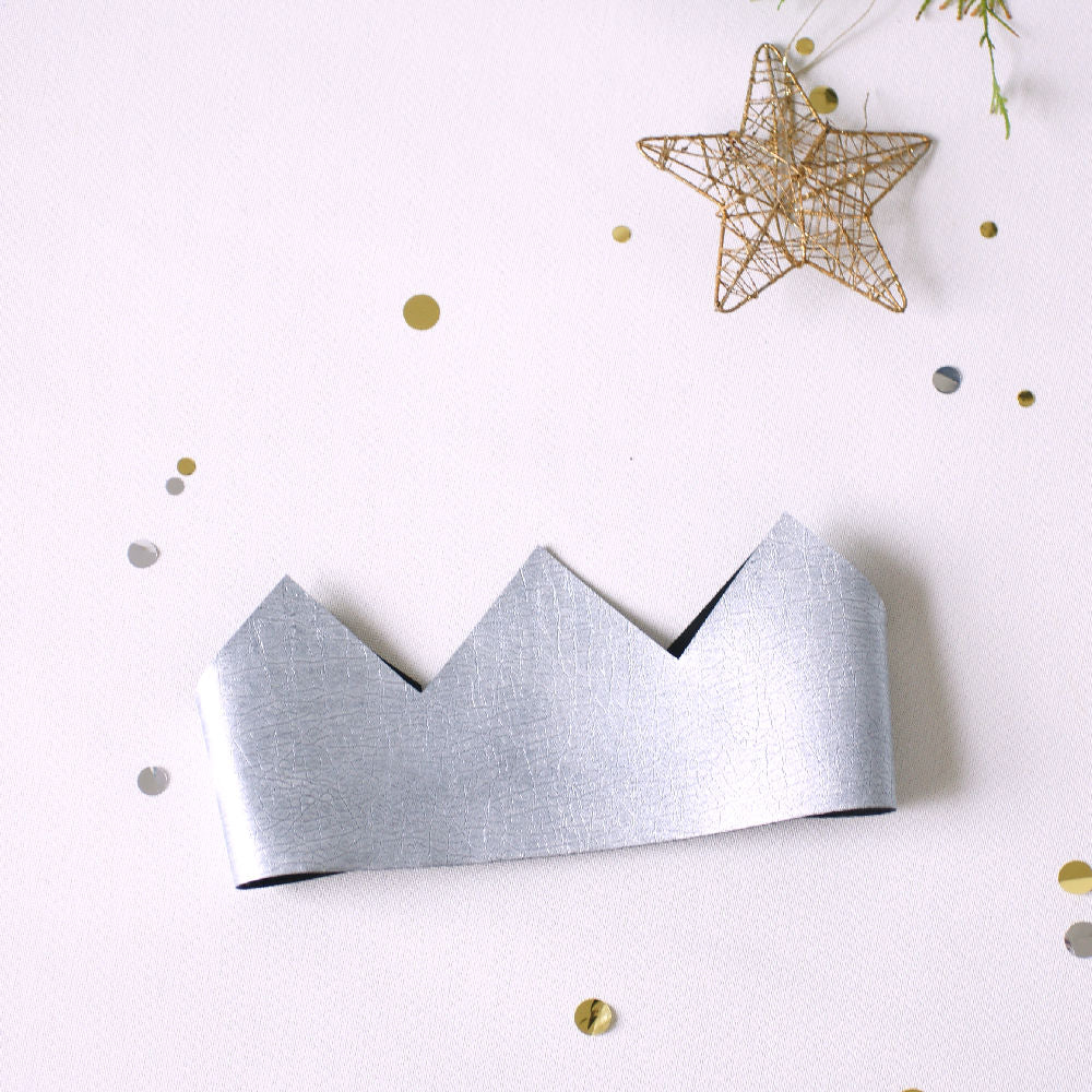 Silver Christmas party crown