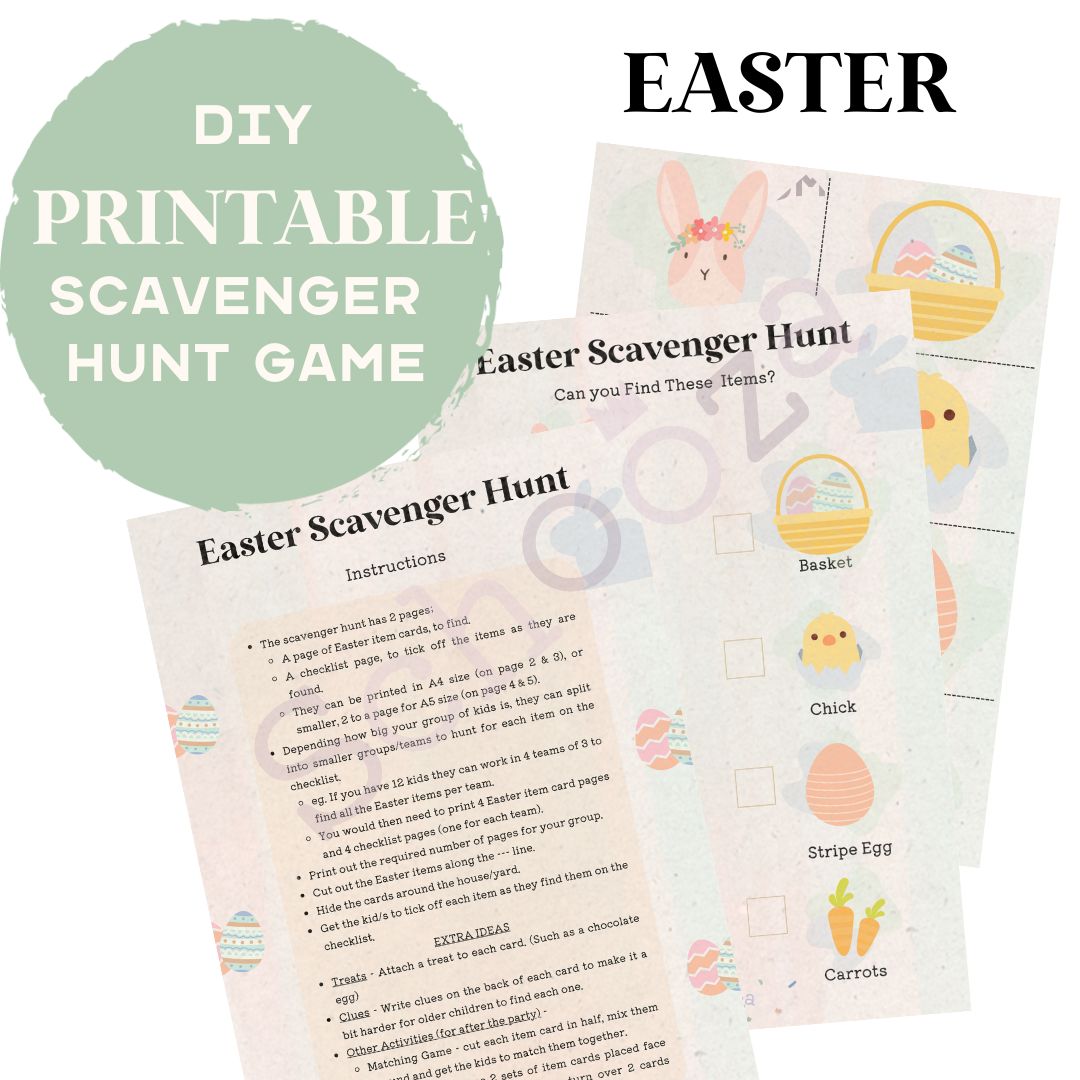 Printable ~ Scavenger Hunt Game - Easter