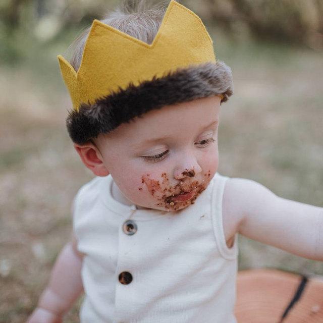 wild one birthday crown felt