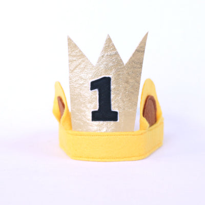 Lion King first birthday crown