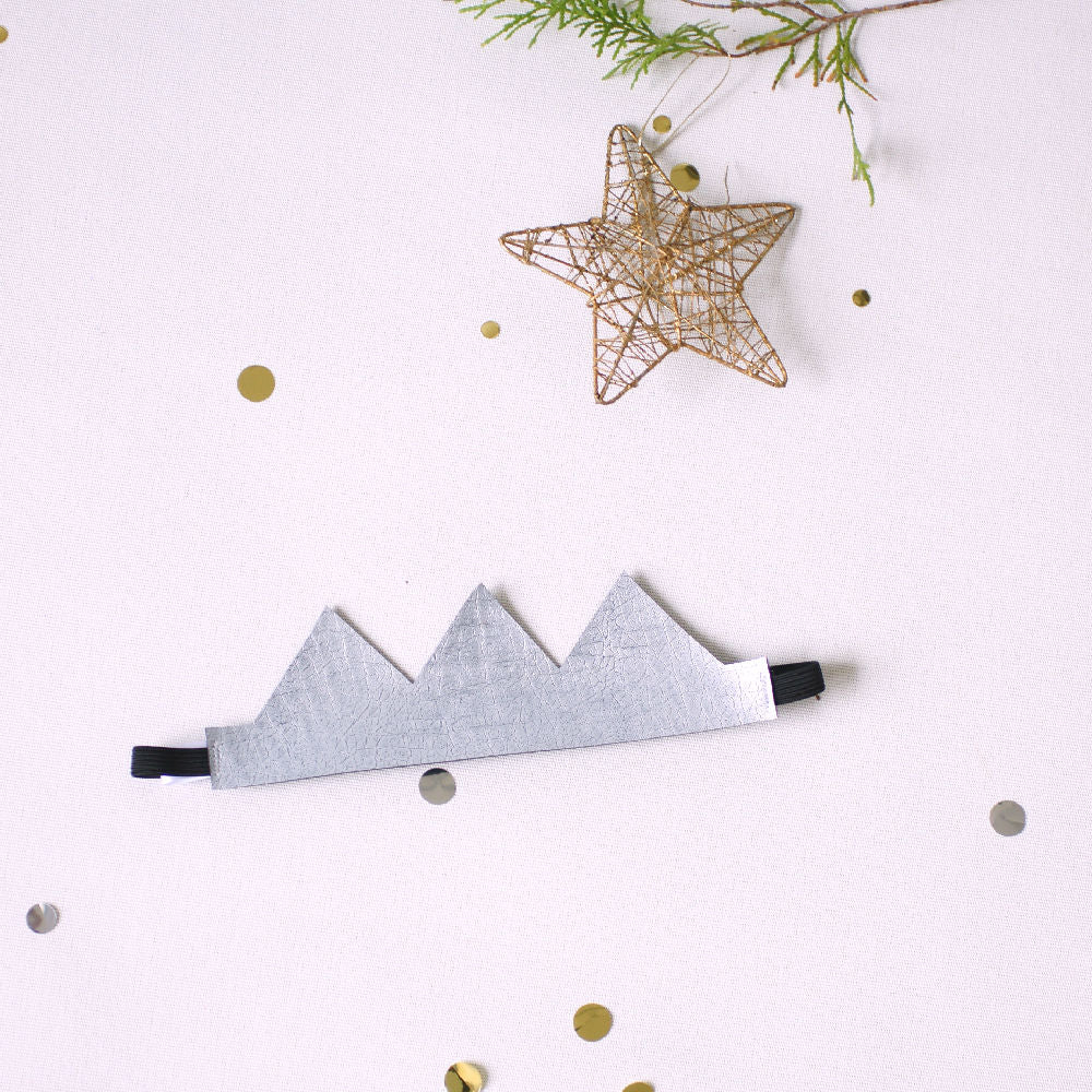 silver Christmas cracker crown