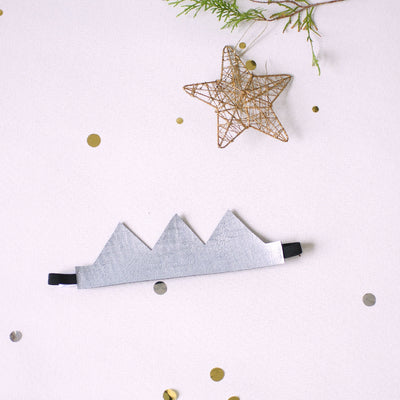 silver Christmas cracker crown