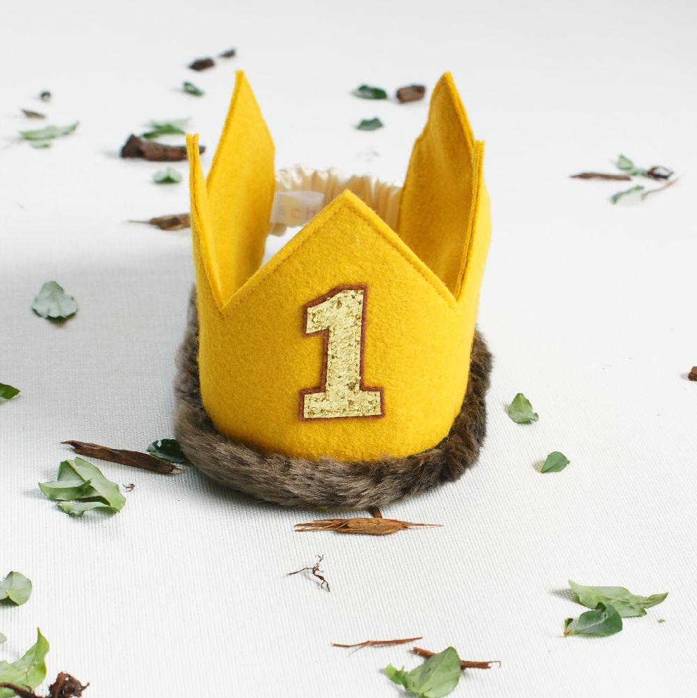 1st birthday crown wild one